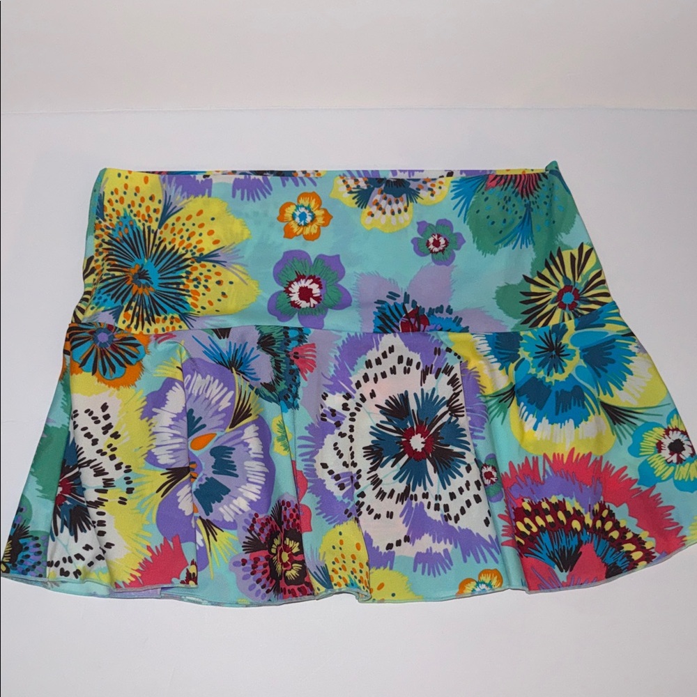 Victoria's Secret Multicolor Tropical Floral Swim Skirt Coverup Women’s Size S
